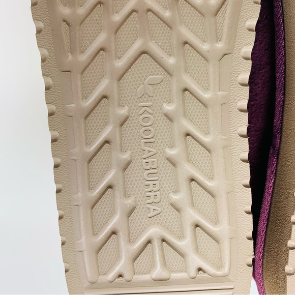 NEW Koolaburra by UGG Women’s Faux Fur Winter Boots Size 9 US - Plum & White - Picture 9 of 15